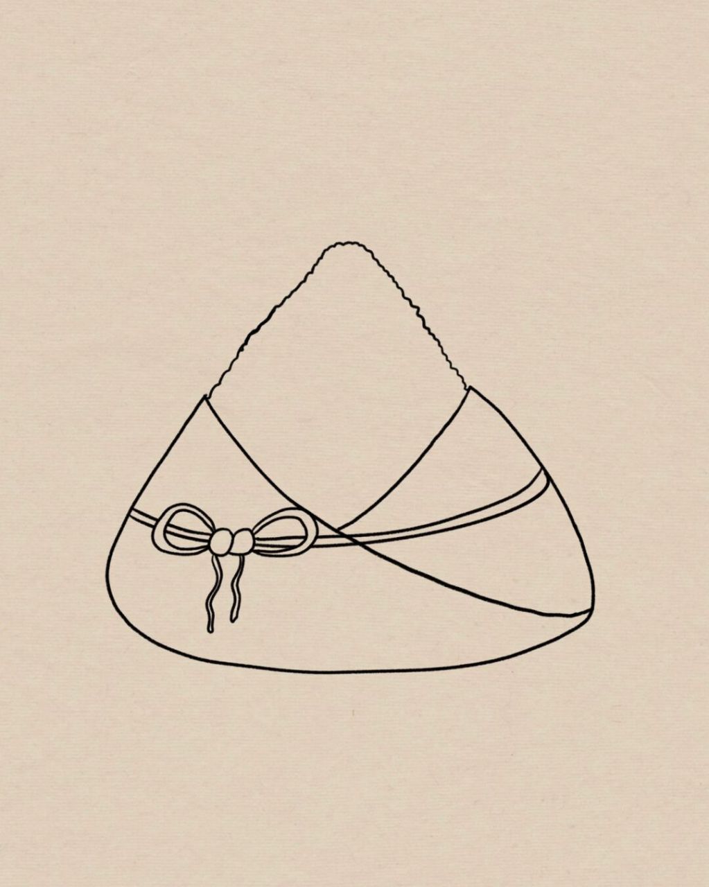 端午节粽子简笔画|附过程|手残党福音 简单好画的粽子简笔画,零基础