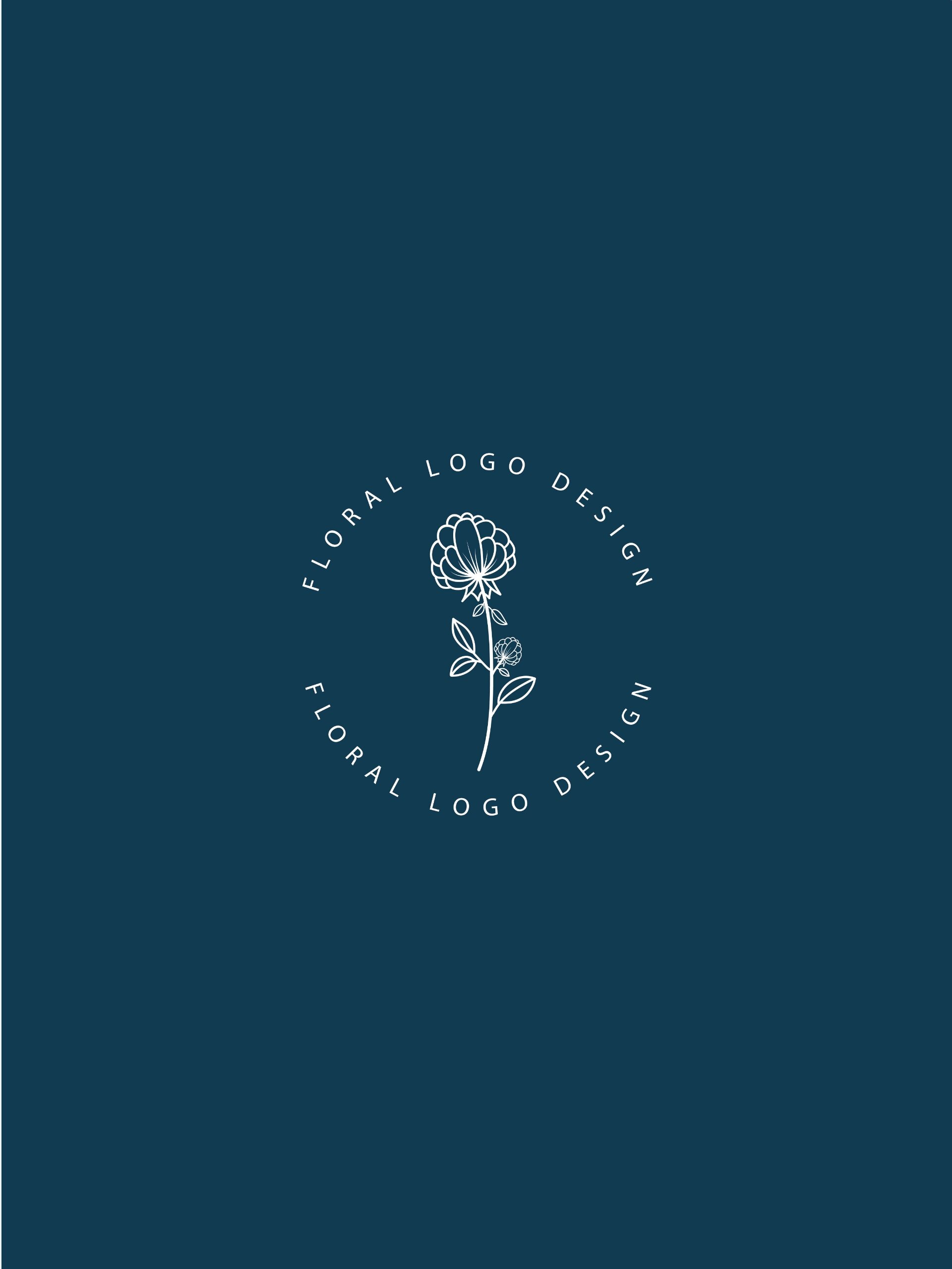logo|简约唯美抽象手绘花卉logo设计