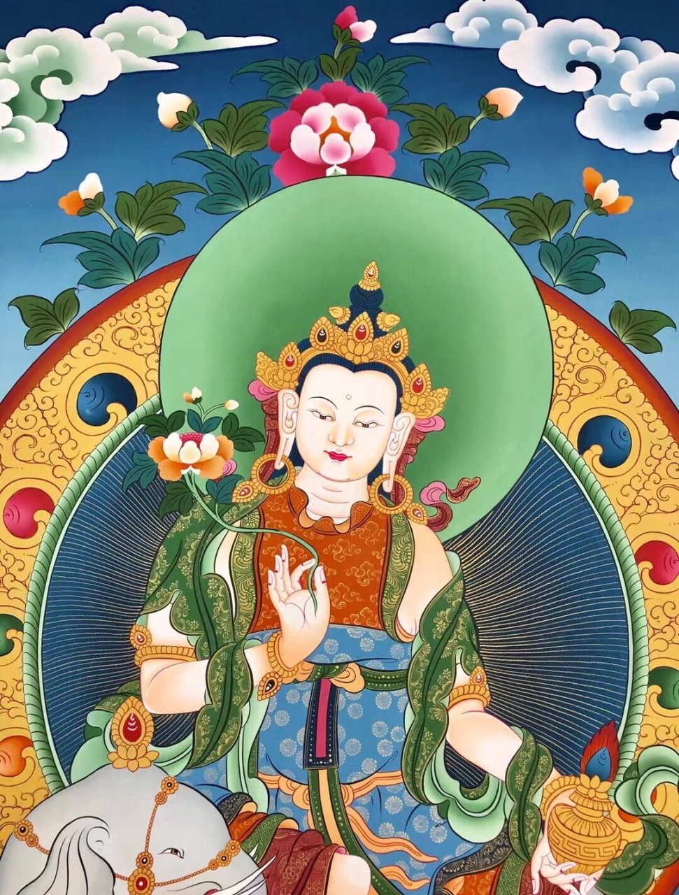 藏传佛教普贤菩萨图片