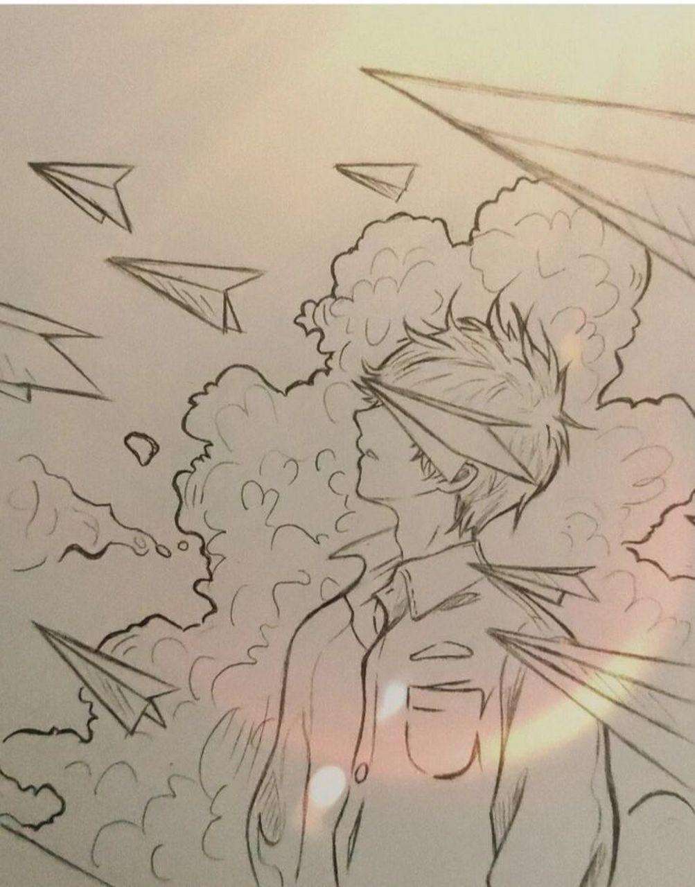 日常临摹~ 个人觉得很有少年感的嘞,给毕业的同学们画的 再换一次短袖