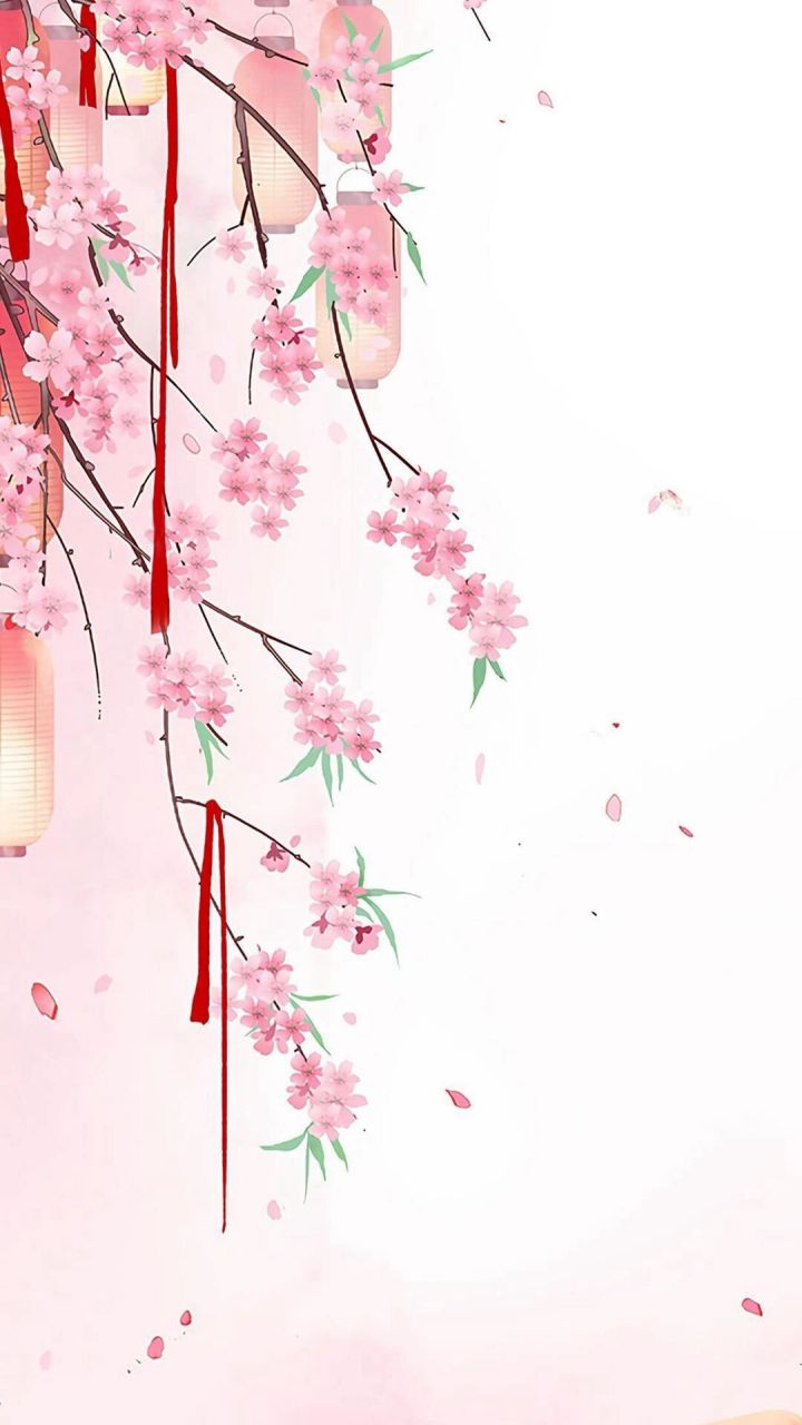 古风落花壁纸
