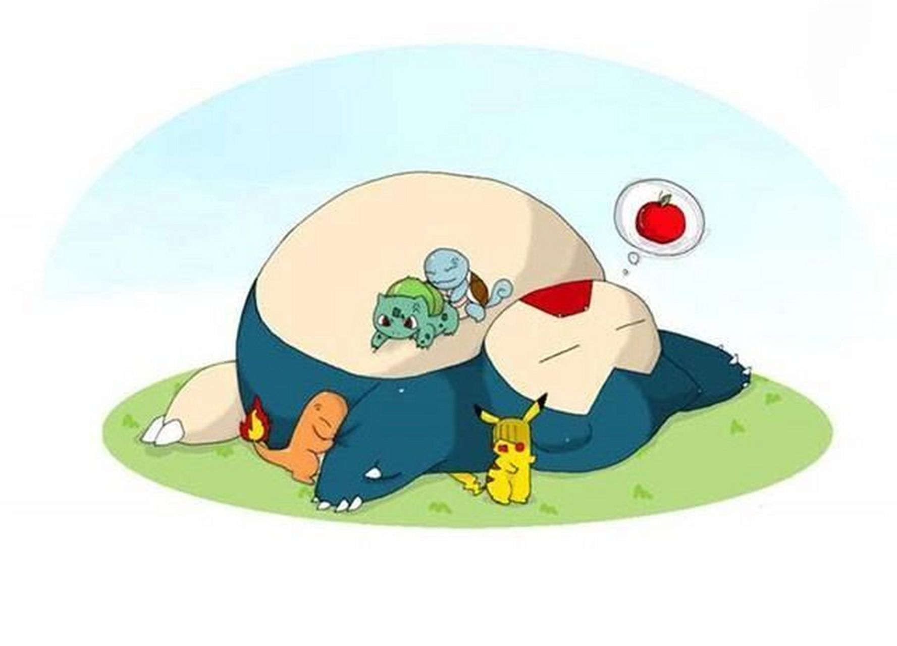 神奇宝贝卡比兽 卡比兽,睡觉宝可梦.