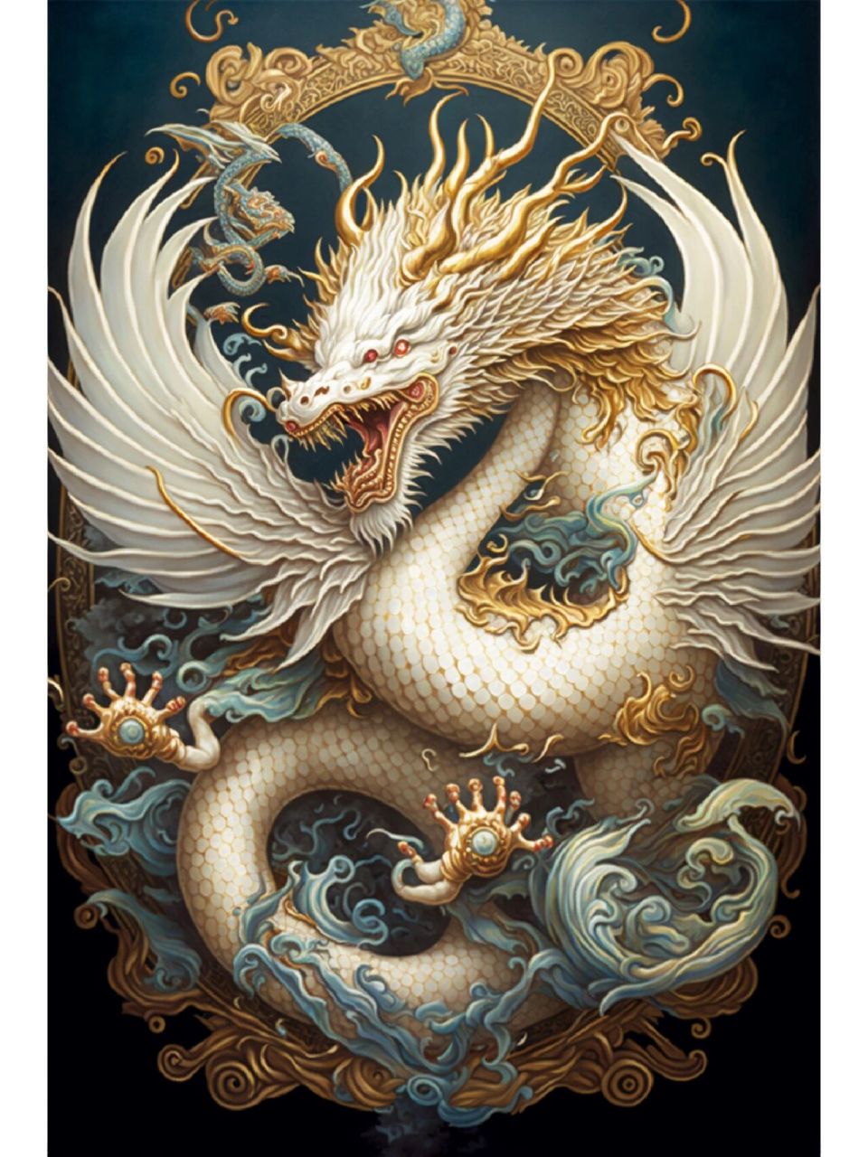 相传龙能飞行,擅变化,会呼风唤雨等,与凤凰,麒麟等并列为祥瑞.