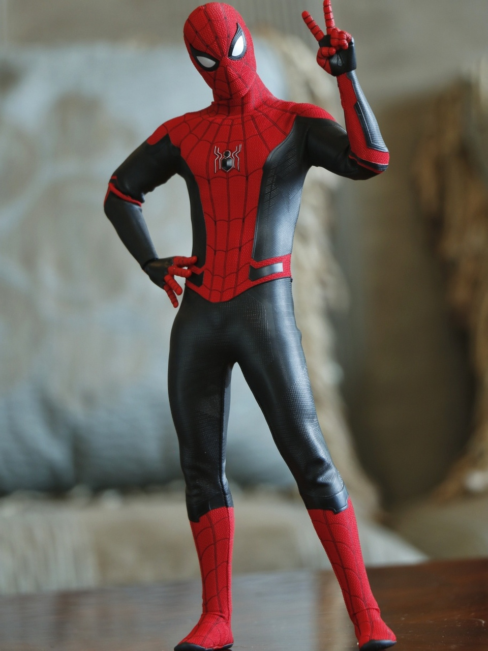 今日到货hottoys红黑战衣 英雄归来 蜘蛛侠 #hottoys