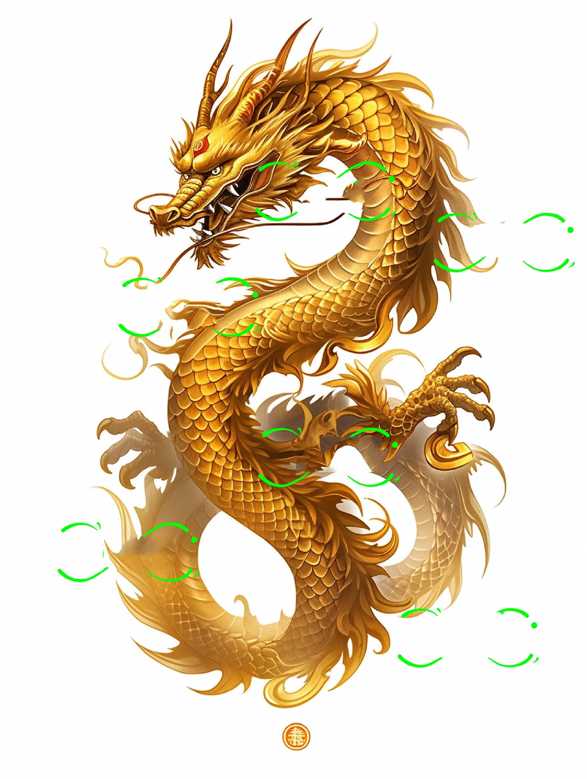 金龙,金龙在古代代表真命天子,九五至尊