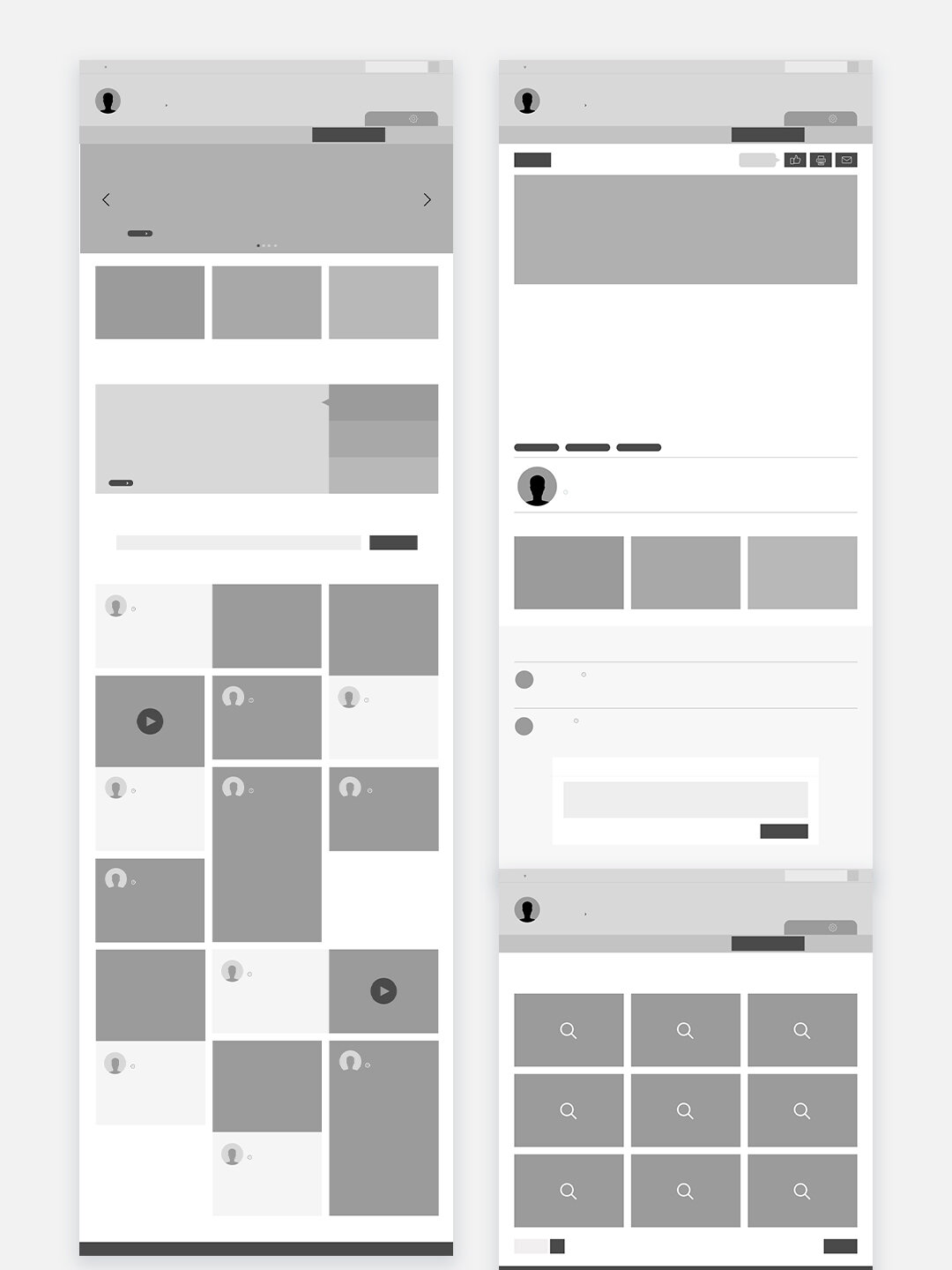 整套网页设计低保真原型图 | ui设计素材 97文件格式:sketch 973