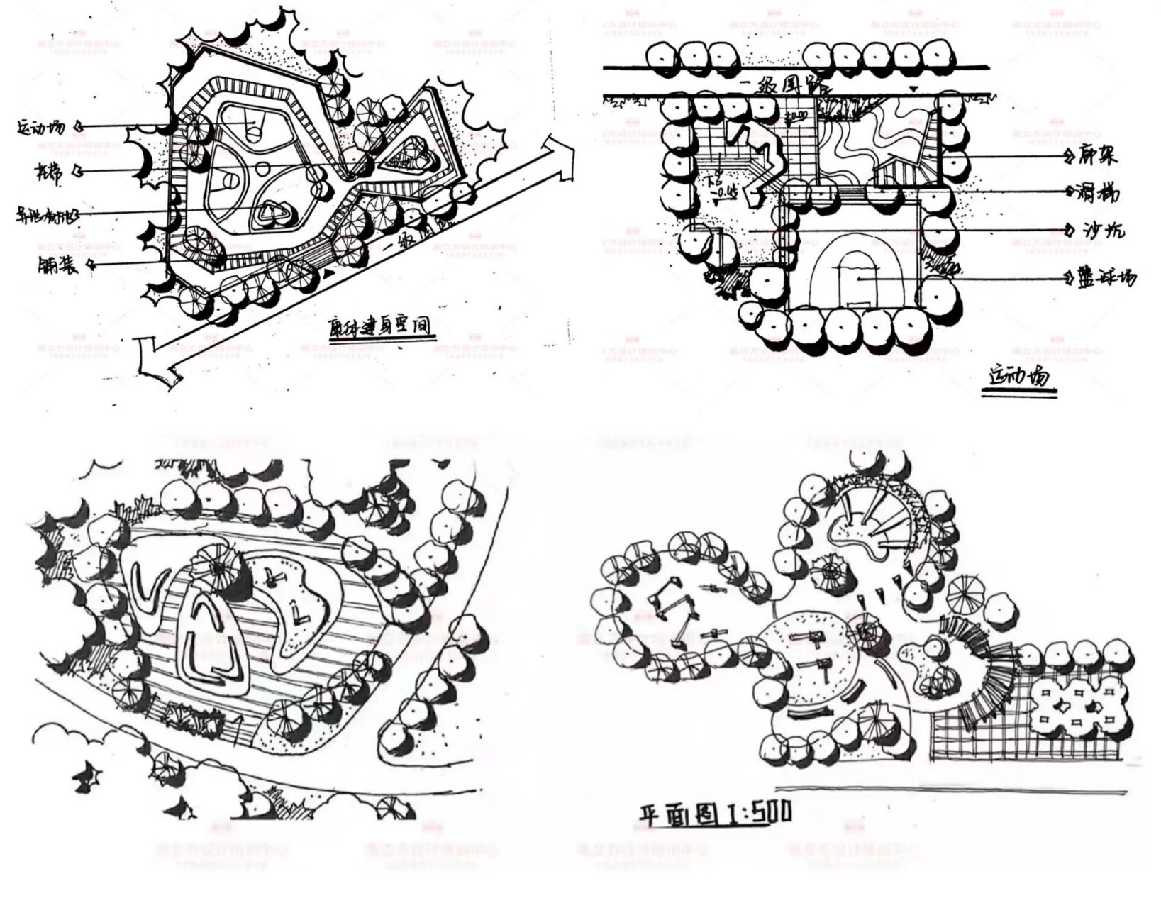 景观节点抄绘图图片