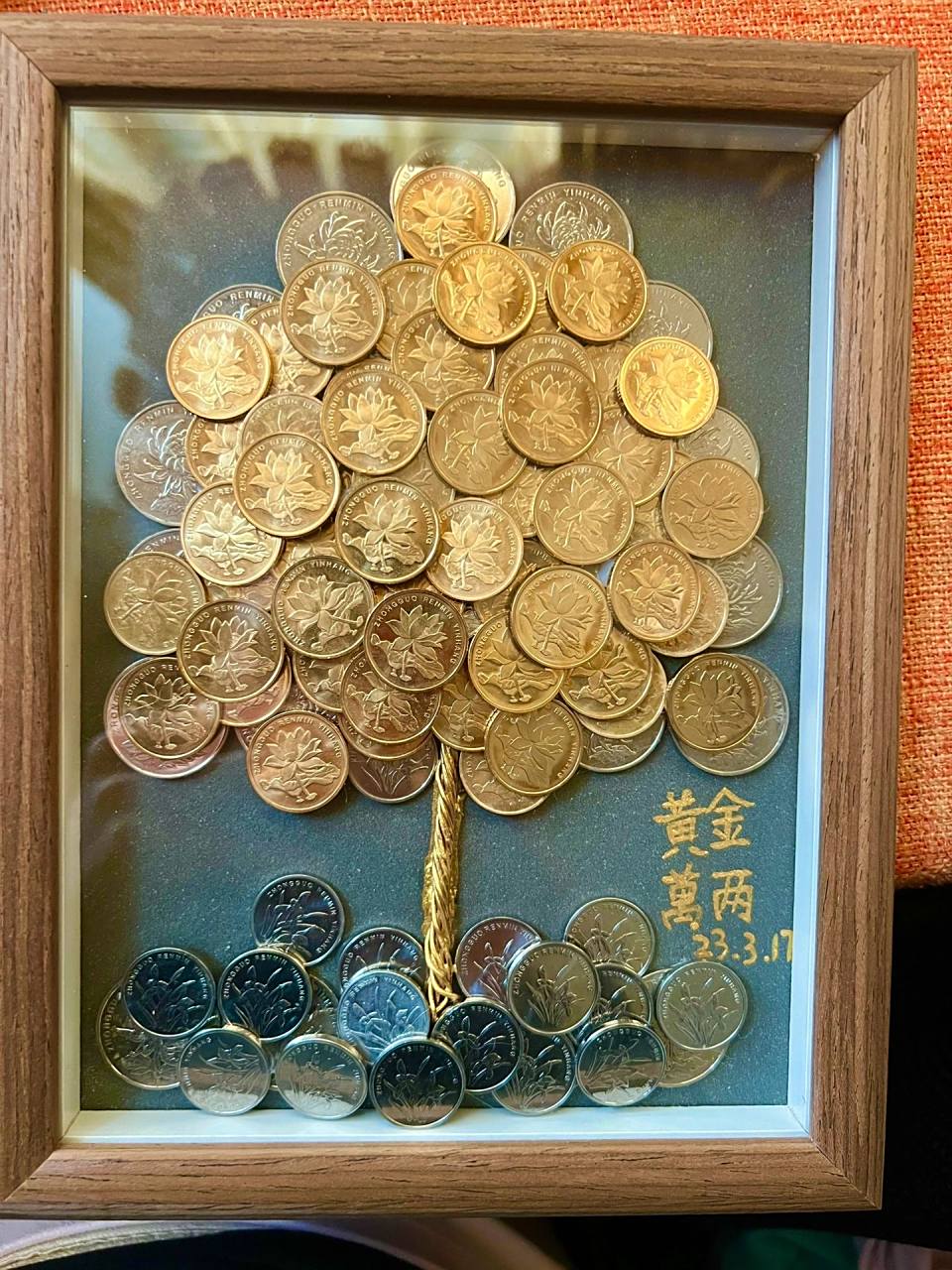 闺蜜乔迁新居,手工diy制作硬币金钱树 闺蜜新居乔迁之喜,就说不摆酒