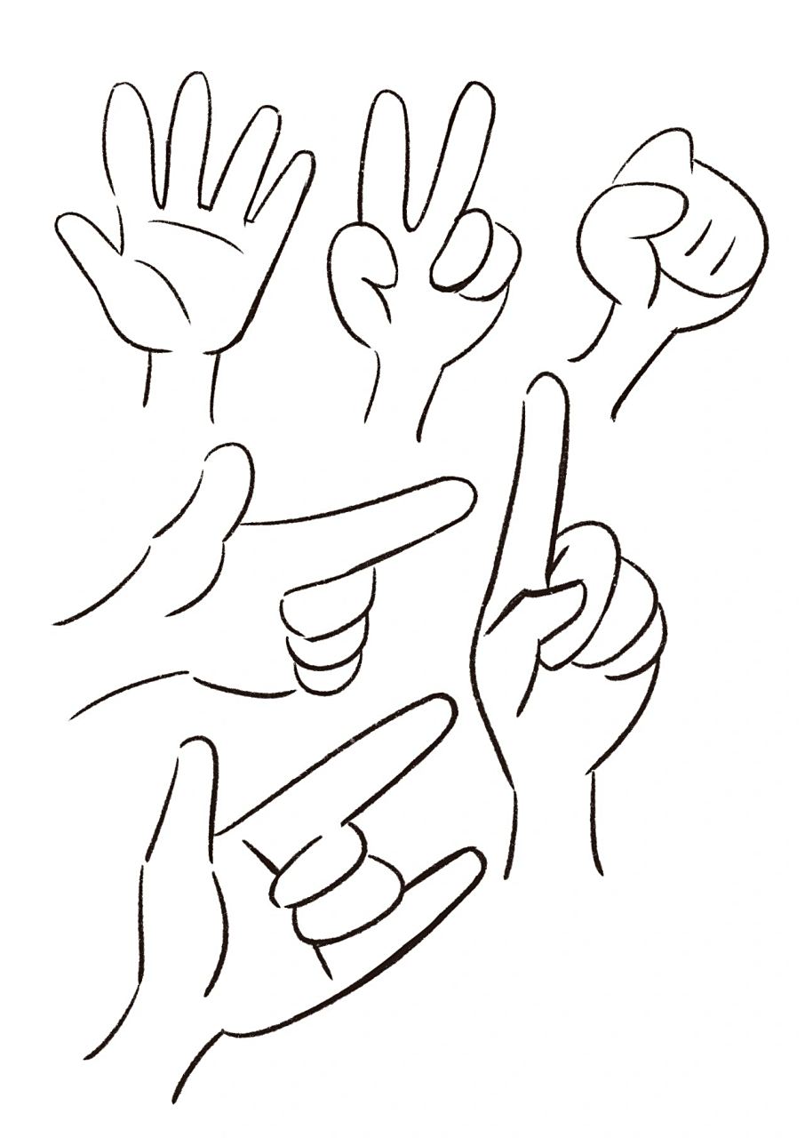 26种q版人物手势练习|插画简笔画学习 收到了双十一买的ipad pro,目前