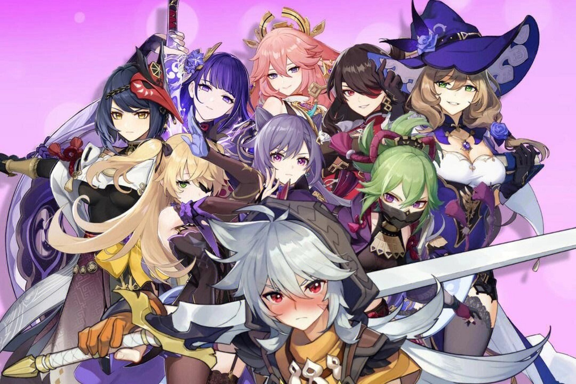 原神全员图片/后面有小惊喜 这个是原神的全员图片 看图的时候要注意