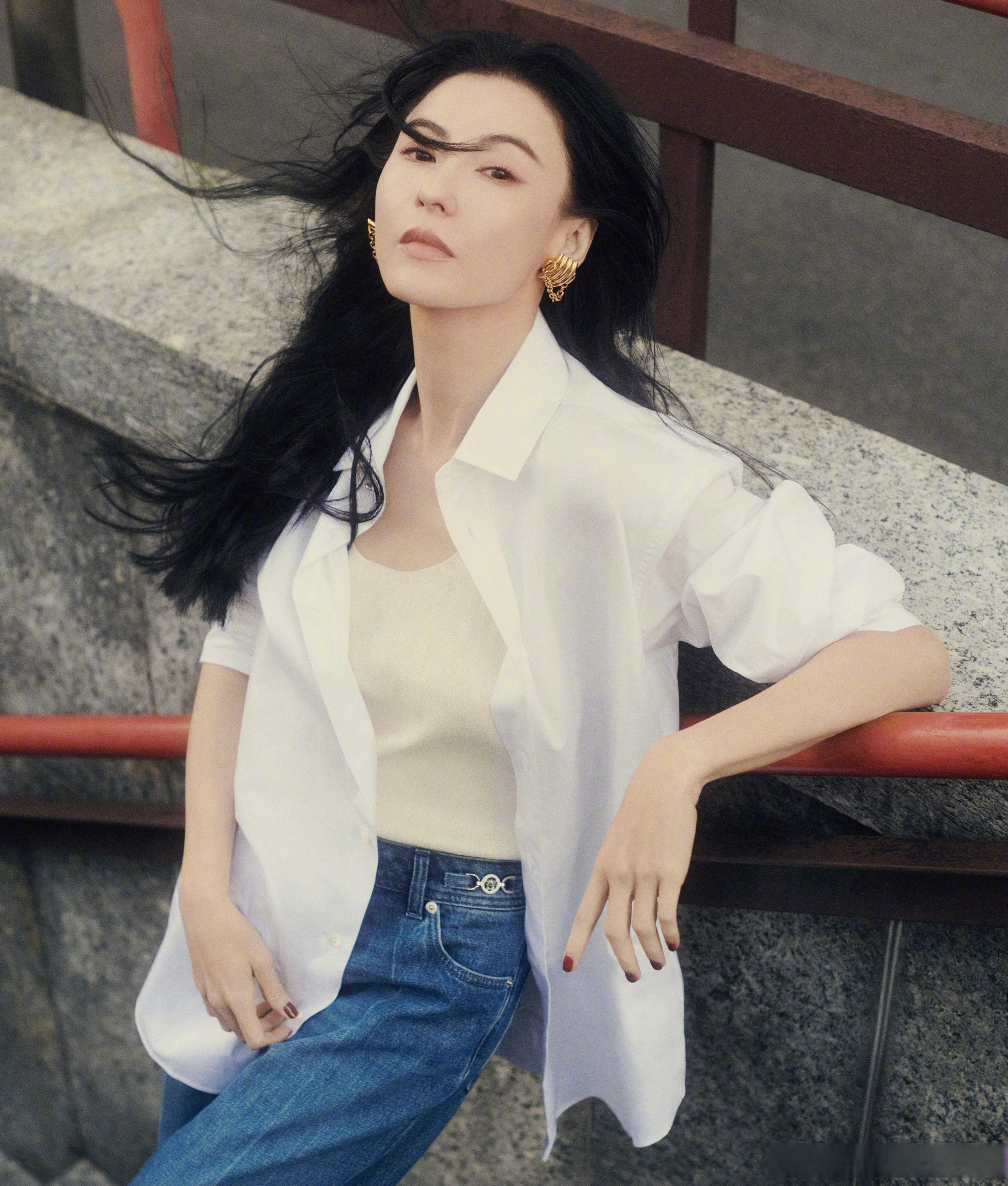 星尚人#张柏芝marieclairenow冬季刊封面张柏芝 杂志封面大片发布