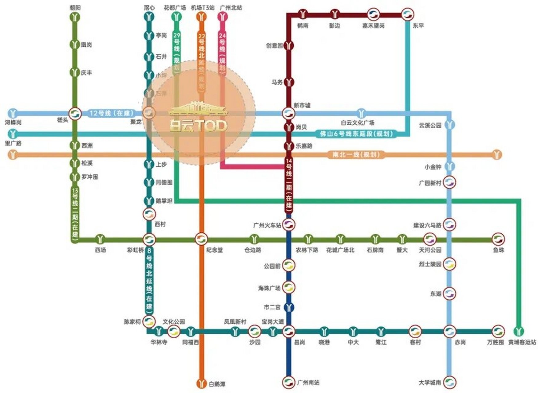 广州白云火车站详解91 04广州白云站是目前全国最大的tod大型综合