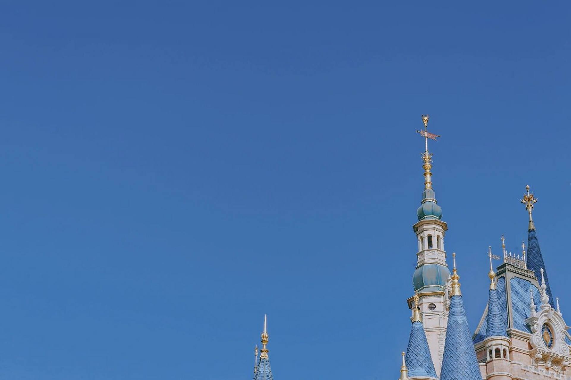 蓝色系61上海迪士尼61治愈壁纸 一组蓝色唯美梦幻桌面背景,平板