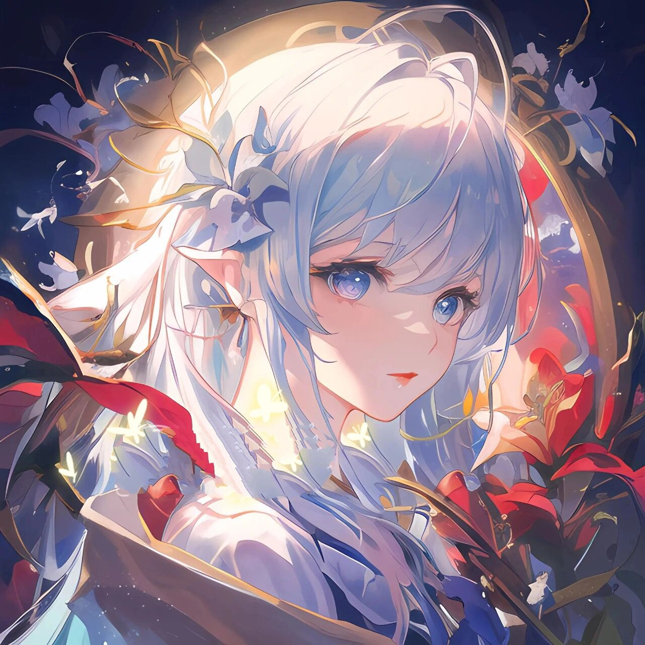 动漫女头|高颜值小众宝藏动漫头像       由无界ai生成