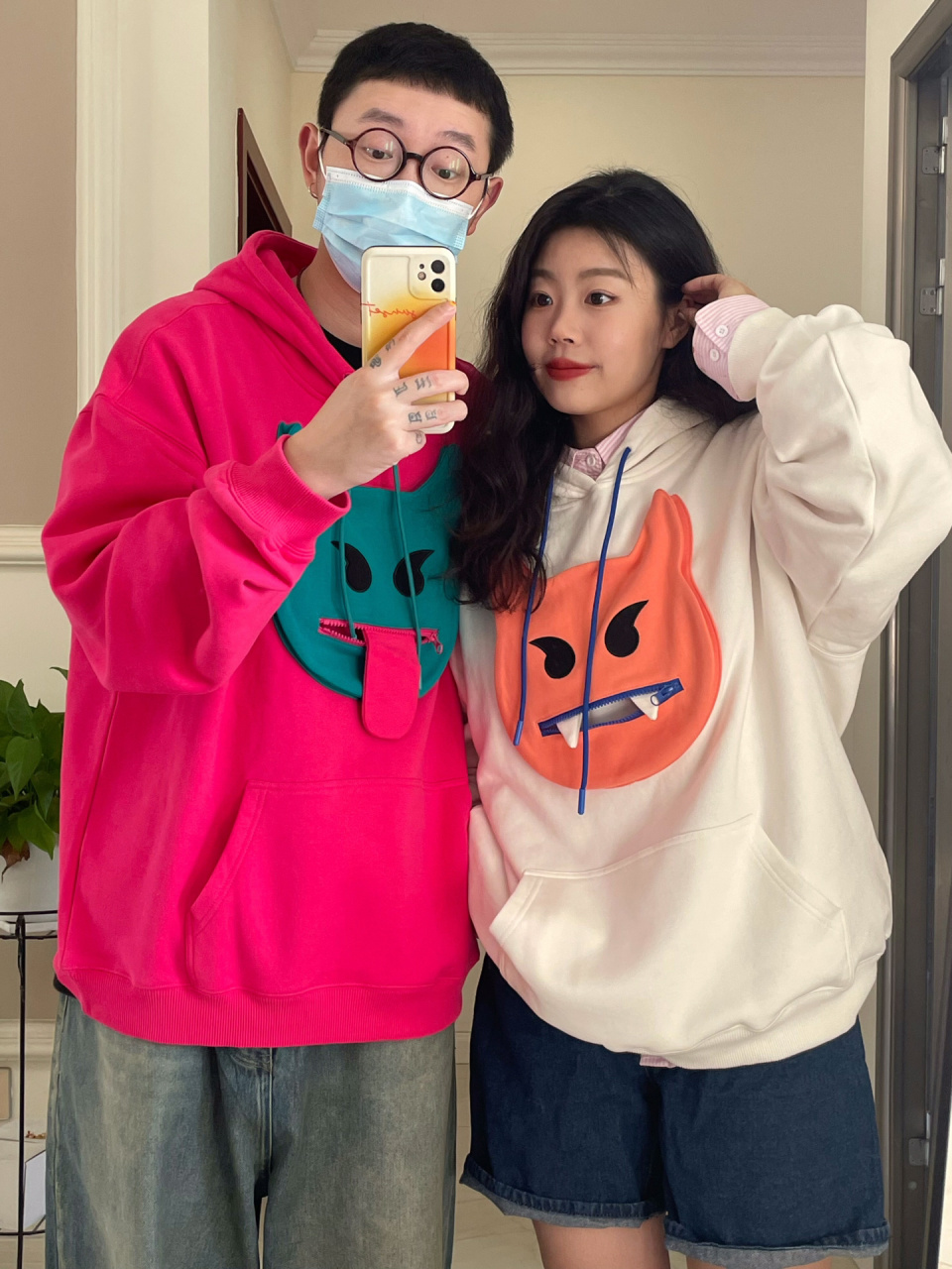 情侣穿搭|粉蓝cp!