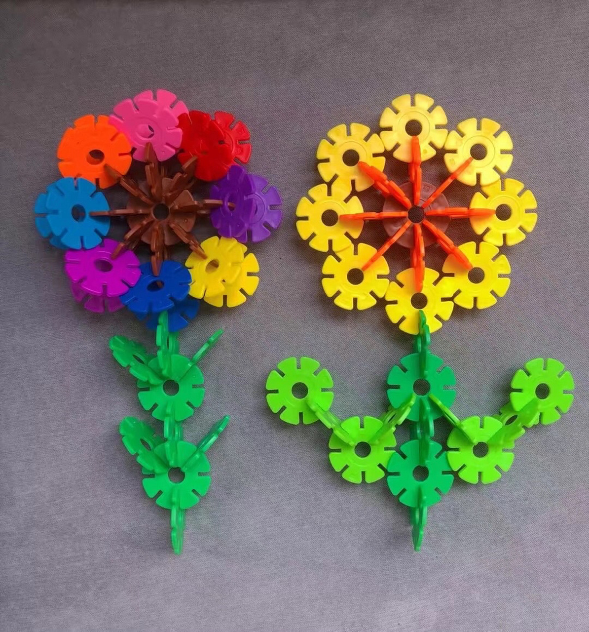 宝宝玩具—雪花片玩法