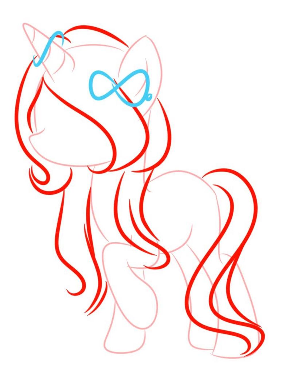 小马自设发型参考