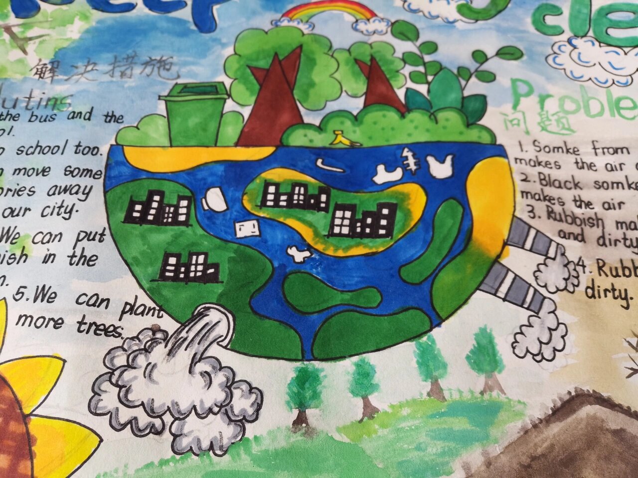 环保英语小报