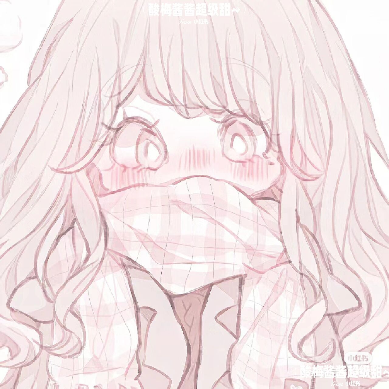 可爱素描动漫女生人物头像