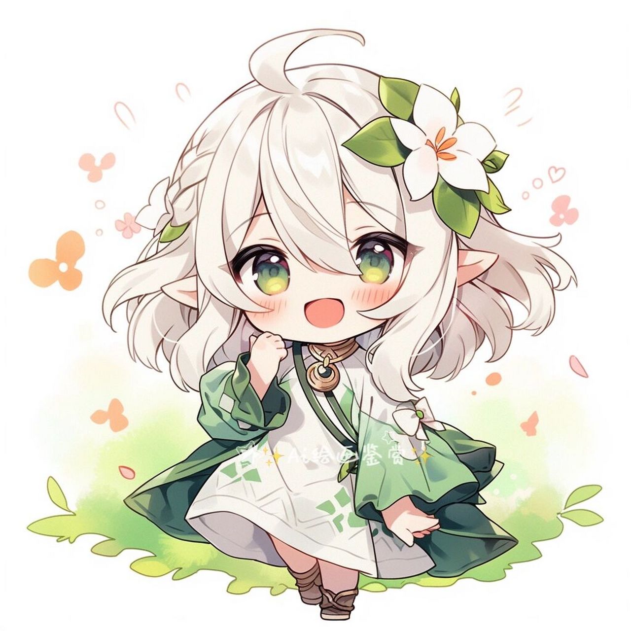 原神头像 | q版·纳西妲(伪) 花车颠啊颠,纳西妲睁开眼.