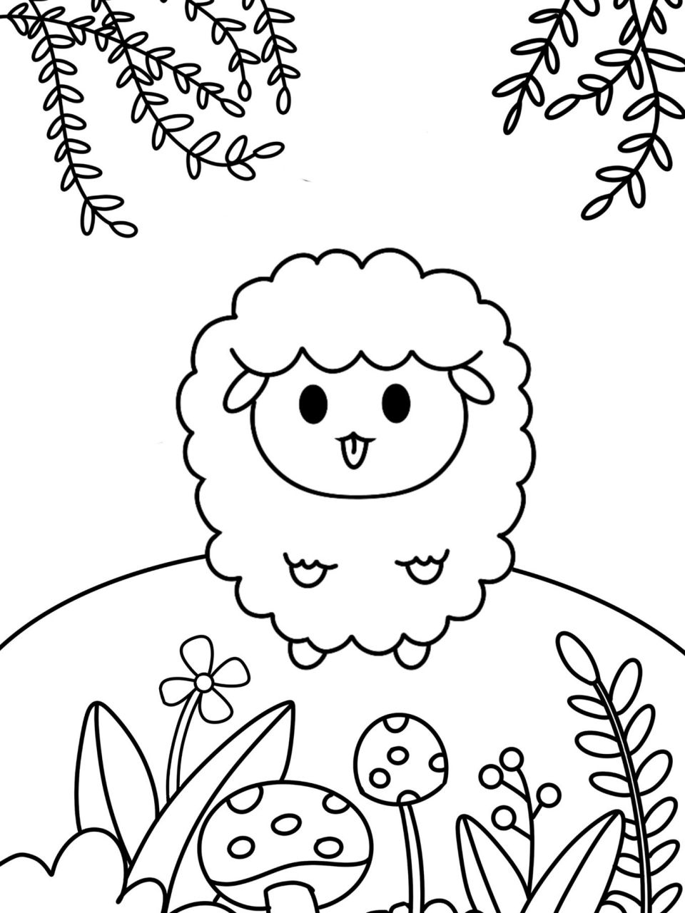 幼儿简笔画小羊图片
