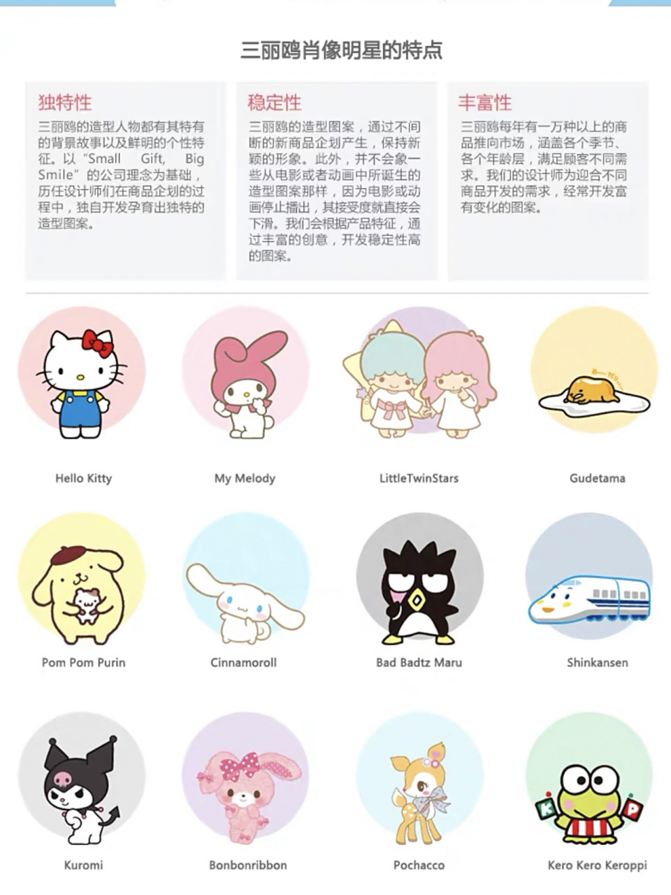 三丽鸥人物详细介绍(上) 超级可爱的三丽鸥,大家喜欢的话,以后会持更