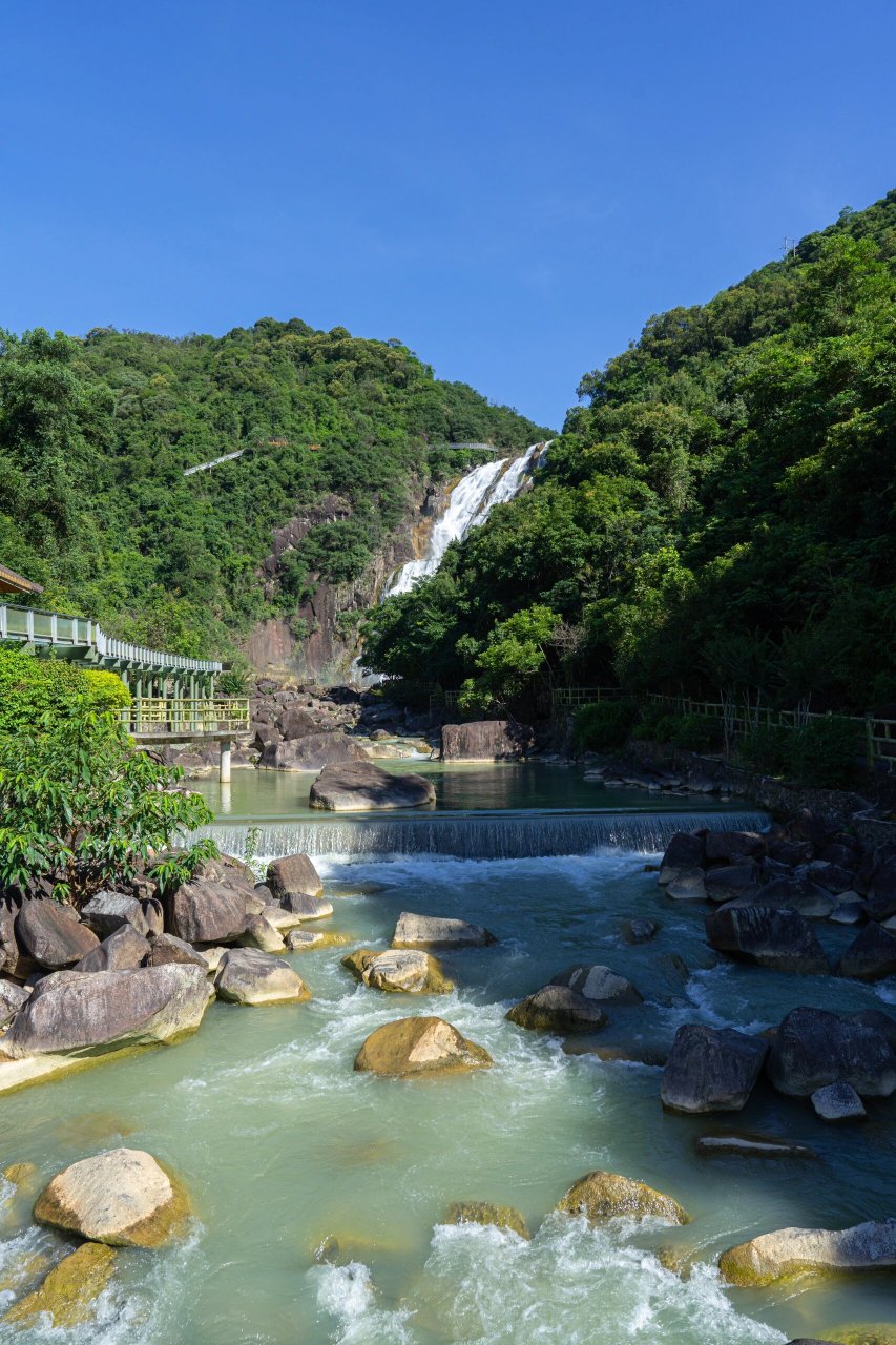 梅州小众周边游|丰顺龙归寨96彩虹瀑布 龙归寨瀑布被誉为"粤东第一