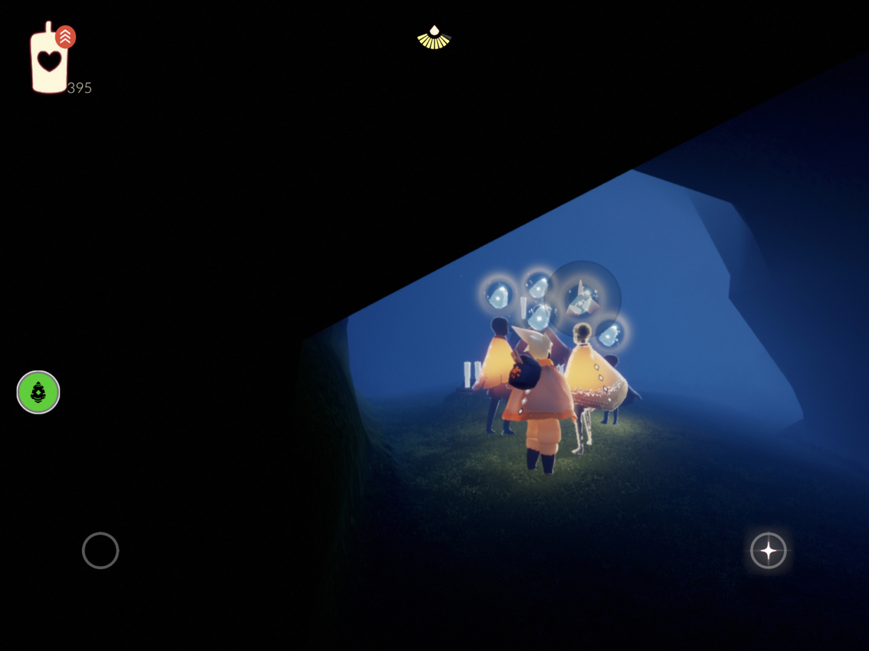 光遇-集结季第四个任务 图一:先祖又回到树屋里面,这次在二楼 图二:找