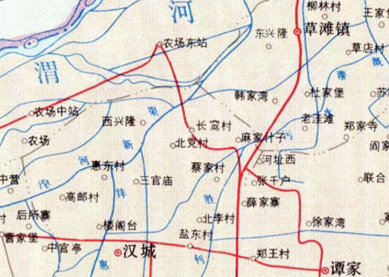1987年西安市地图 80年代西安老地图