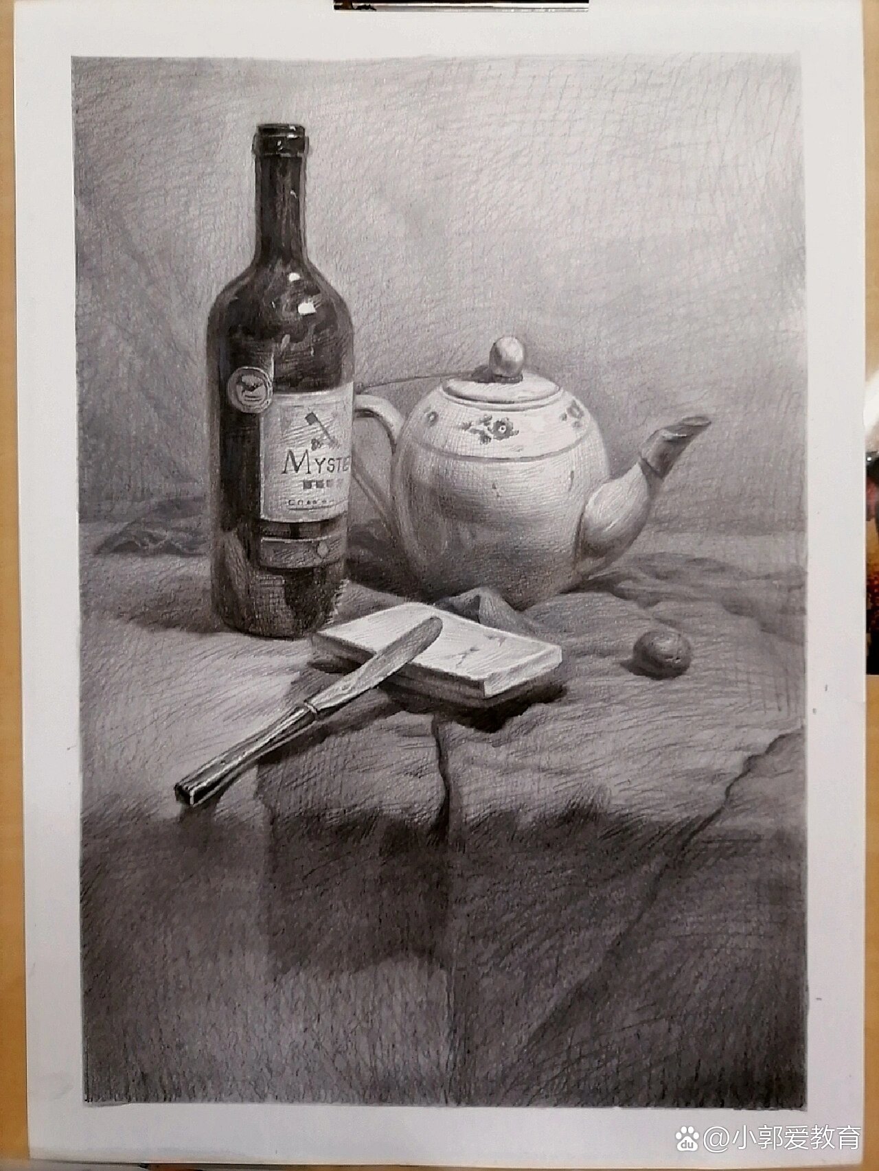 119张,4k静物素描带步骤附照片