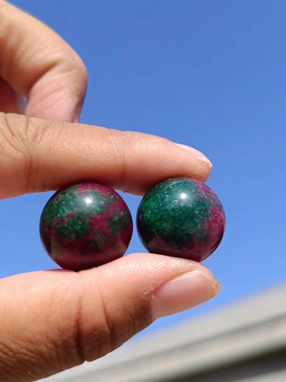 清代红绿宝珠子,稀者为贵!