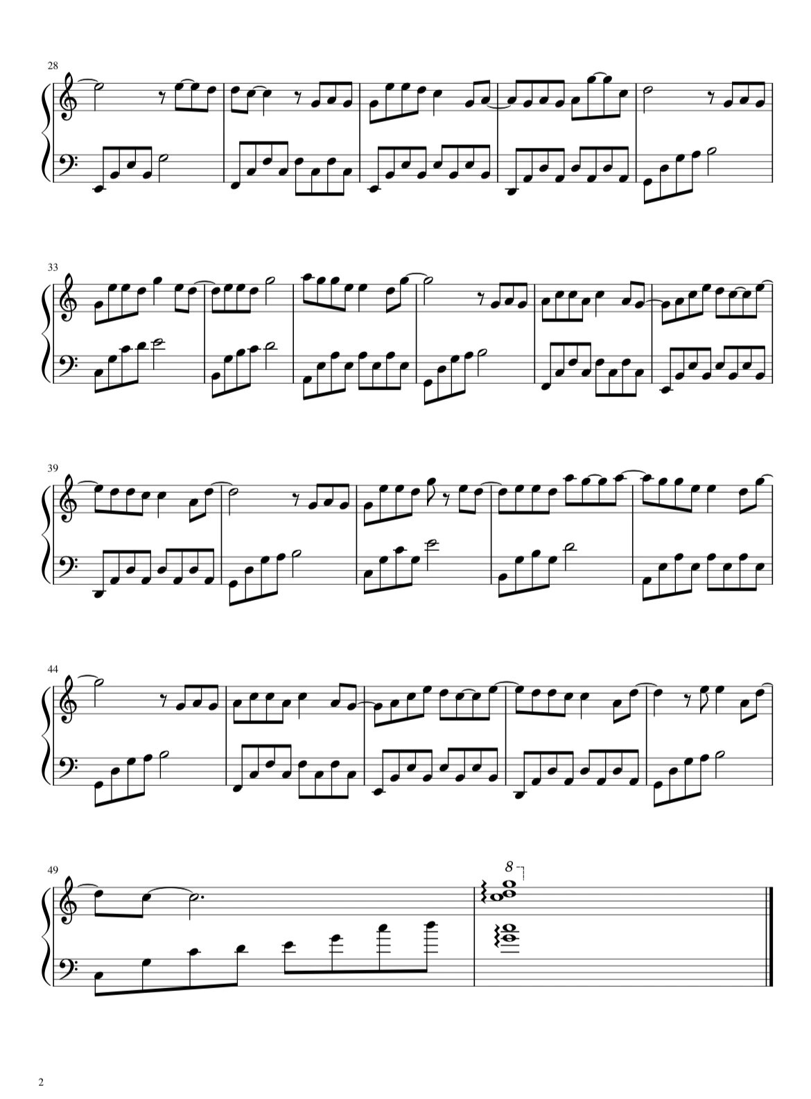 有不明白的评论区来问 谱子终于打完了 接下来就交给你们了 我的艺术