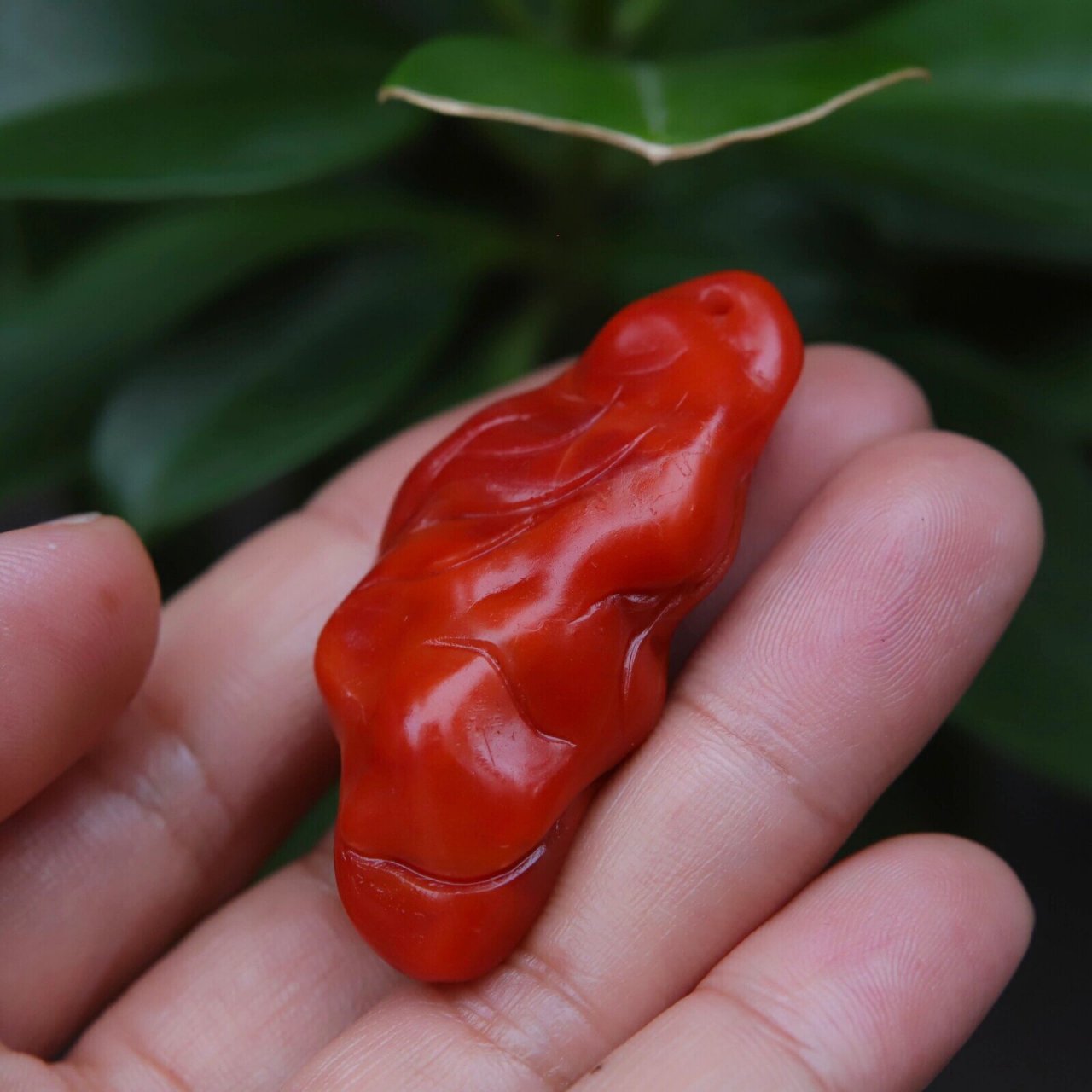 90940 见识一下滴水洞老南红的红润 上新73老南红 【孤品·保山