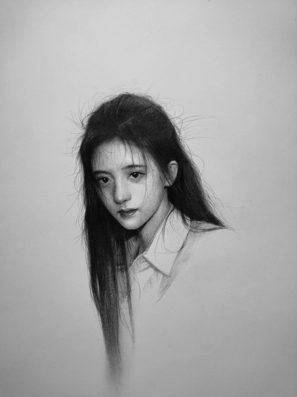 闲时下午的小素描画 用的是马利的软中硬炭笔 纸用的是一个忘了牌子的