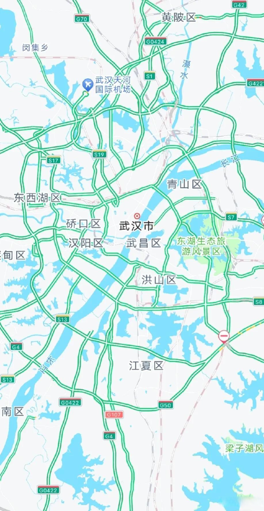 郑州武汉热力图和面积对比!