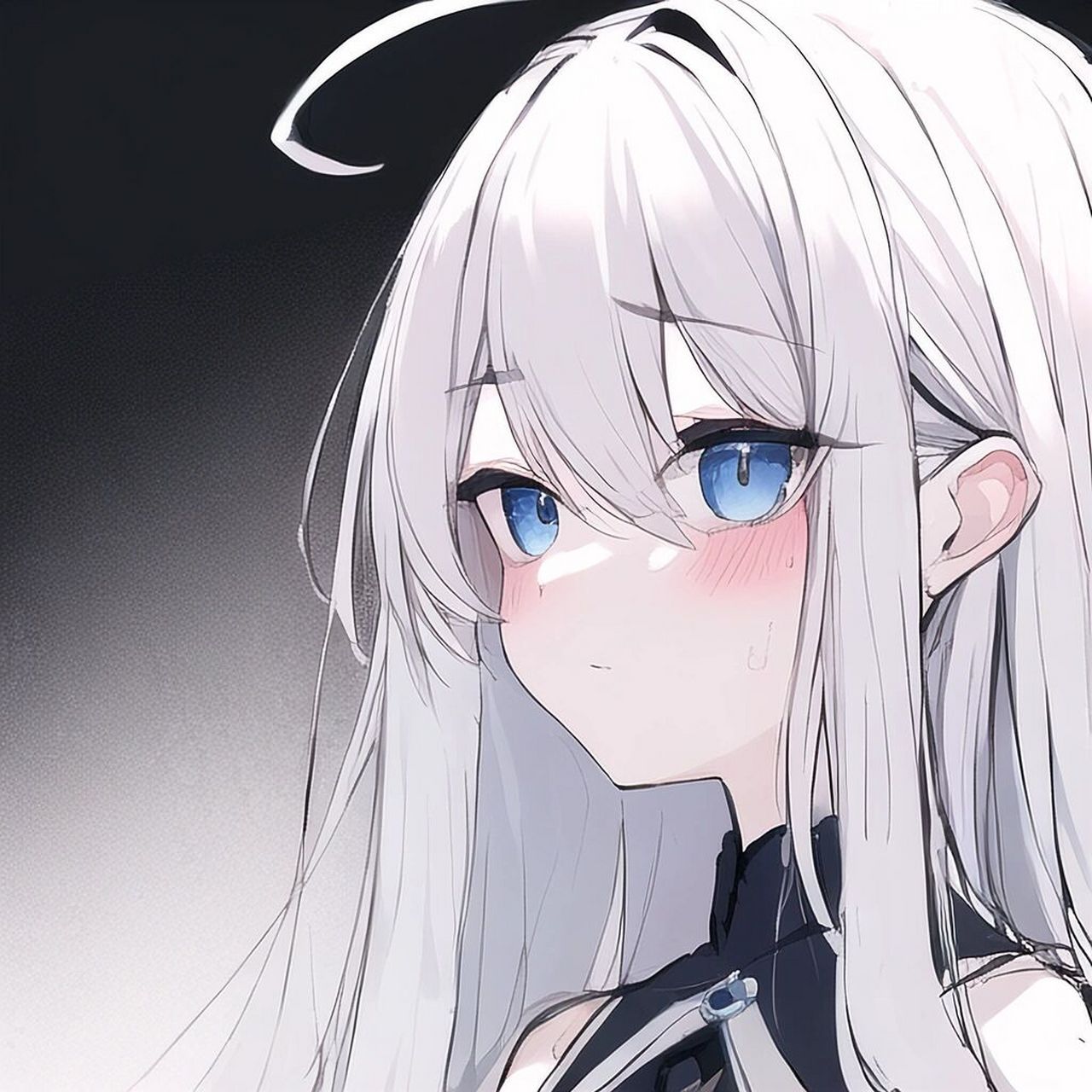 动漫头像问题ai全解决! 当然是白毛啦