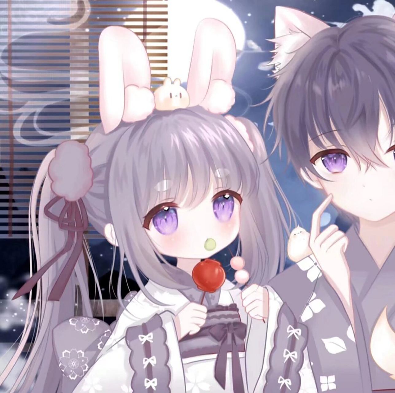 可爱二次元情头 分享几组超甜的二次元情头,因为画风是我喜欢的类型