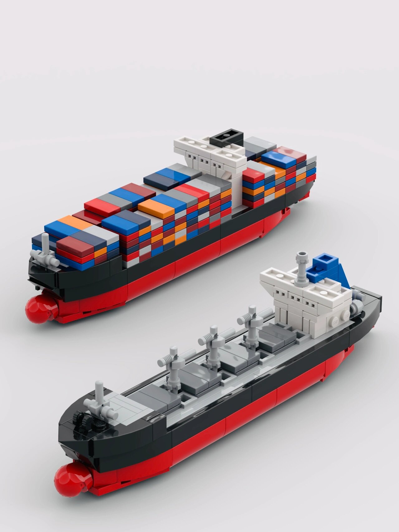 乐高moc远洋货轮