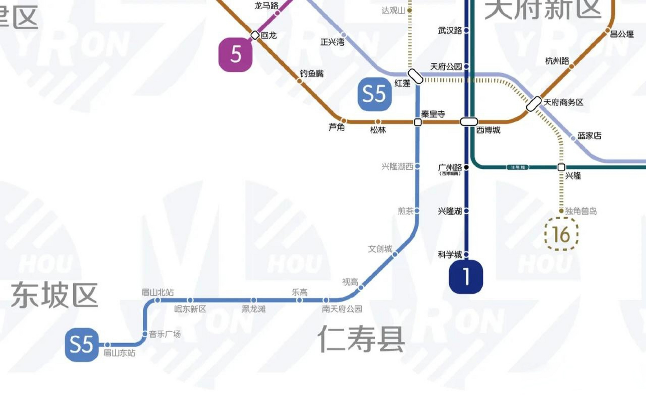 就在刚刚,成都-眉山的市域铁路s5号线,正式获省发改委批复,开工在即.