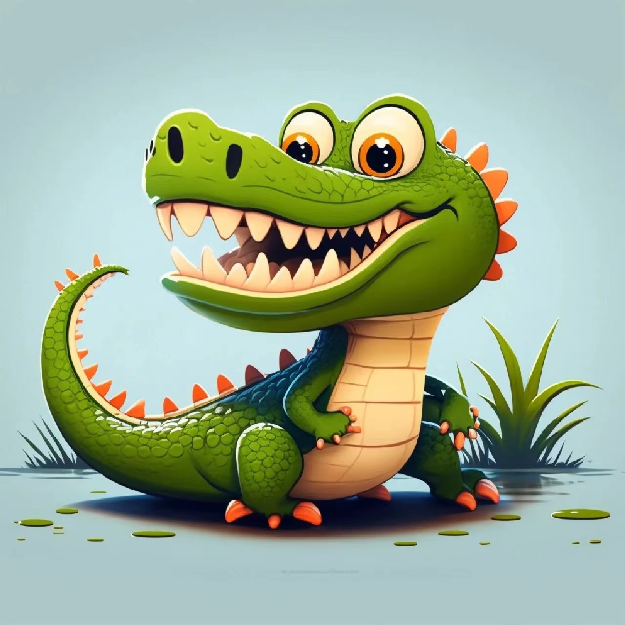 小可爱们,这里有一些可爱爆棚的小鳄鱼头像等你来选,会让你爱不释手哦