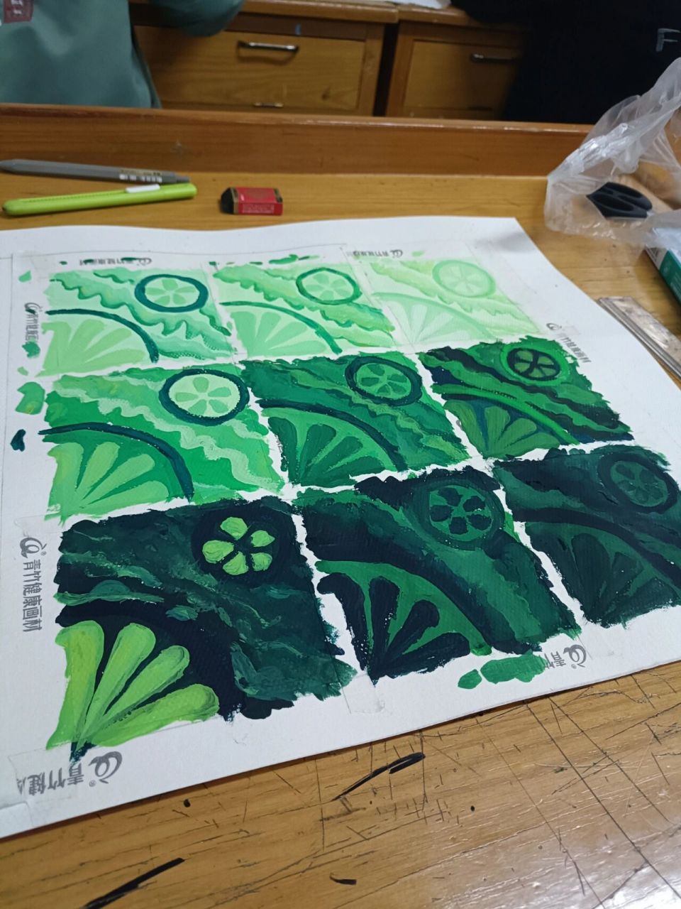 色彩构成 明度九调