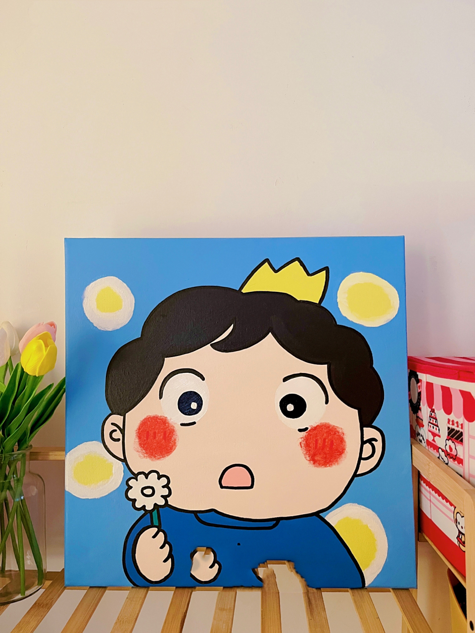 国王排名 超可爱的波吉王子丙烯画!