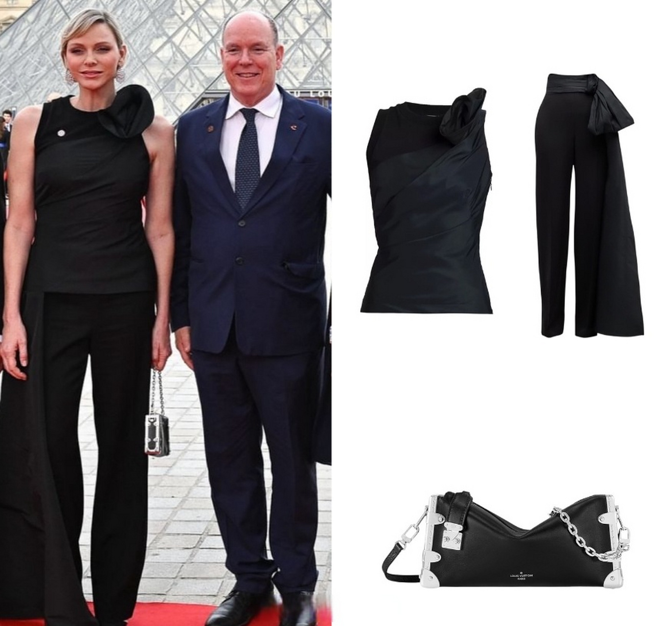 摩纳哥王妃夏琳抵达巴黎,她也曾经是一名游泳健将.