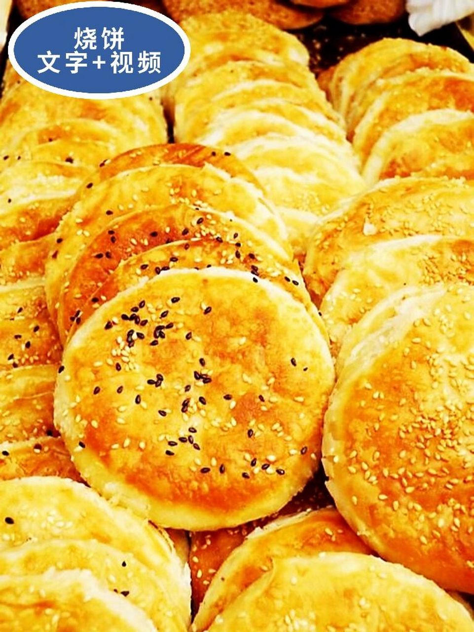 油酥烧饼配方及制作教程 97烧饼和面 中筋面粉(比如五得利三星