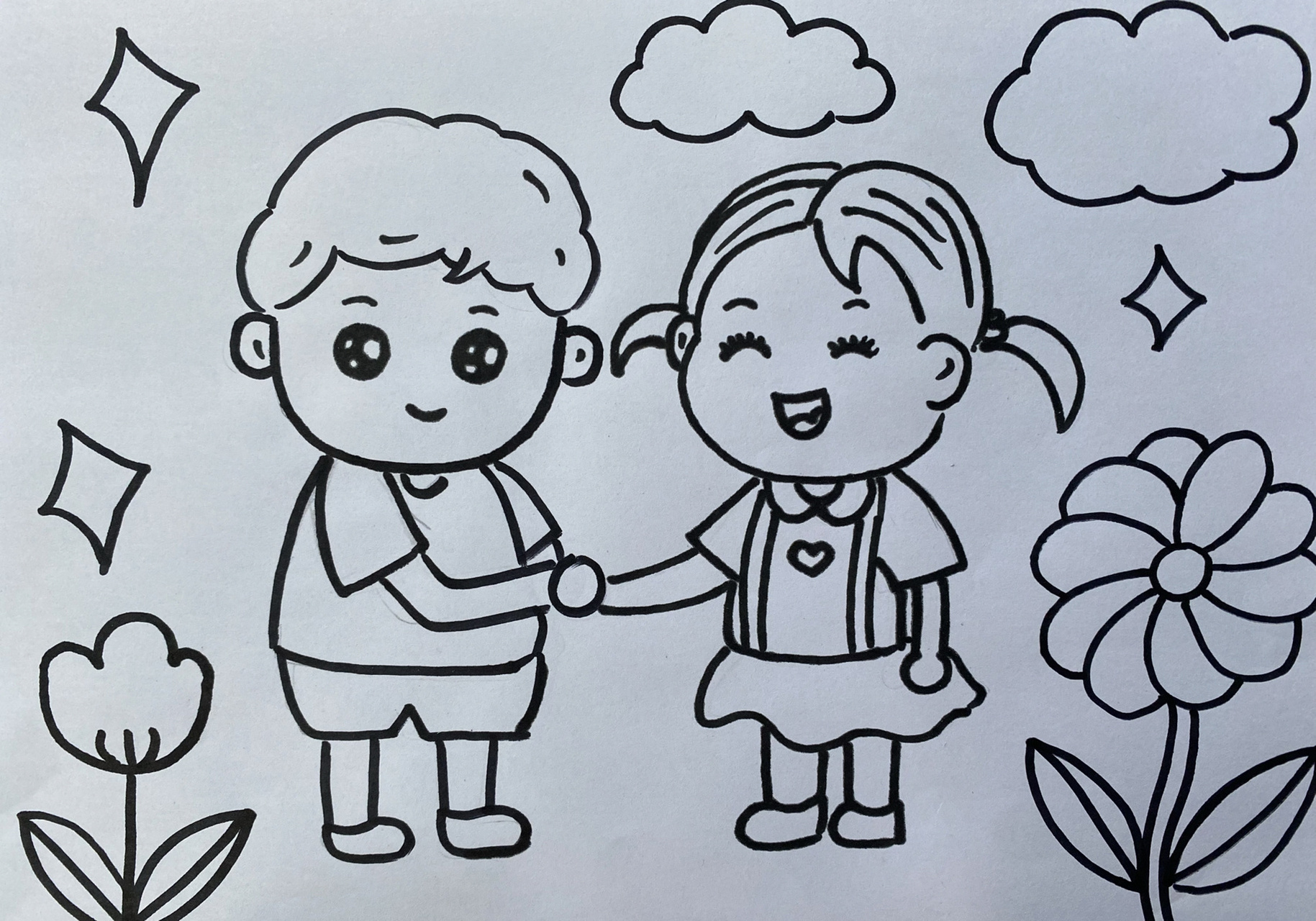 实用简笔画|幼儿园教师招考必备 简笔画素材图集(色彩版可以查看下一