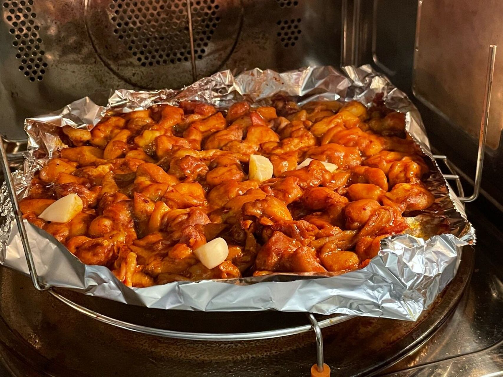 留学生菜谱|韩式烤鸡块 16615腌制鸡肉:三个鸡琵琶腿切块 一个