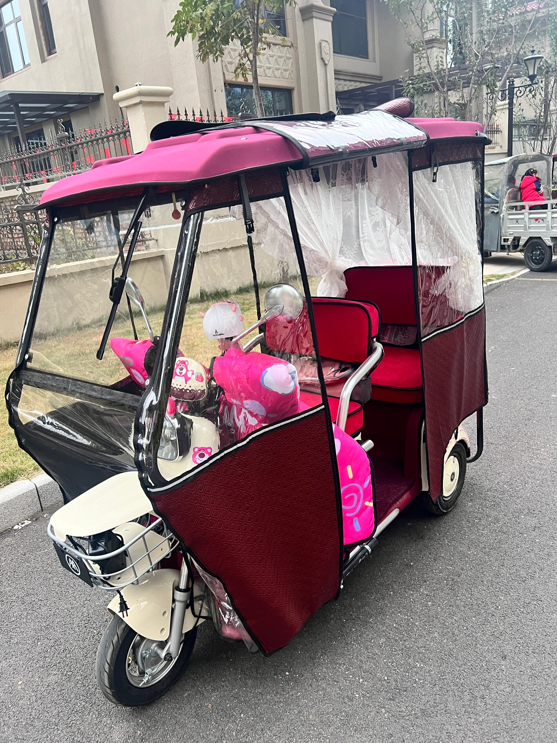 爱玛 电动三轮车 星空a3 电动车改造 改造中 ,感觉还挺好玩的  ,三轮