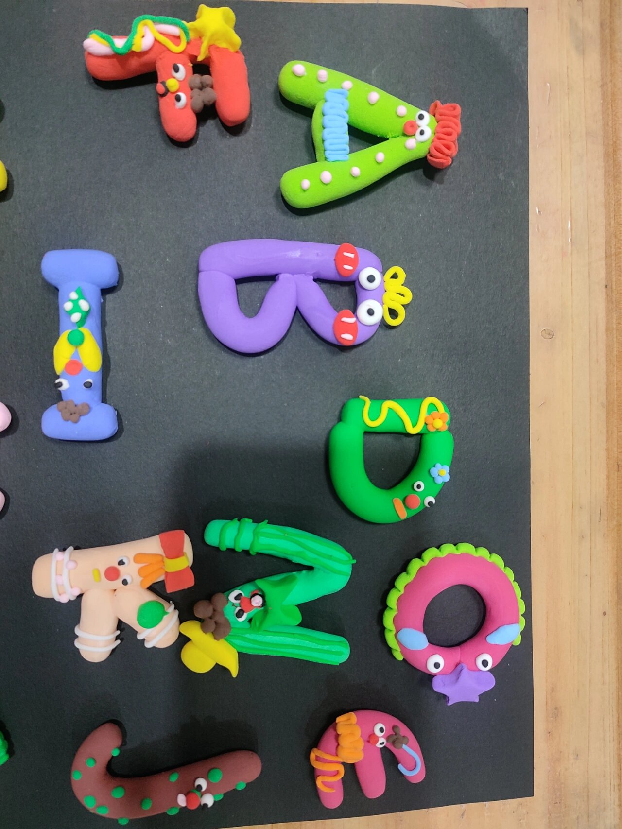 一年级英文字母～手工