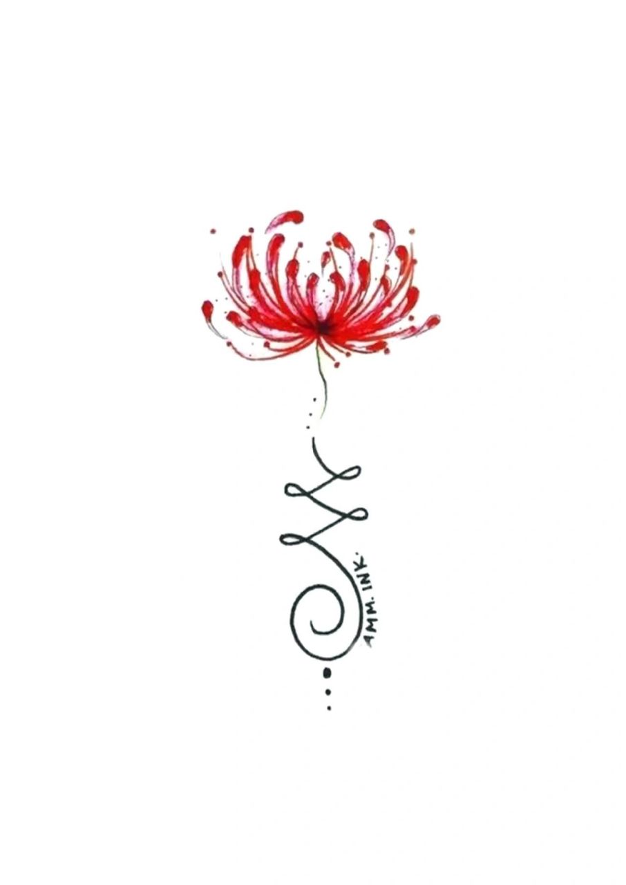 彼岸花纹身手稿(1)  (1)