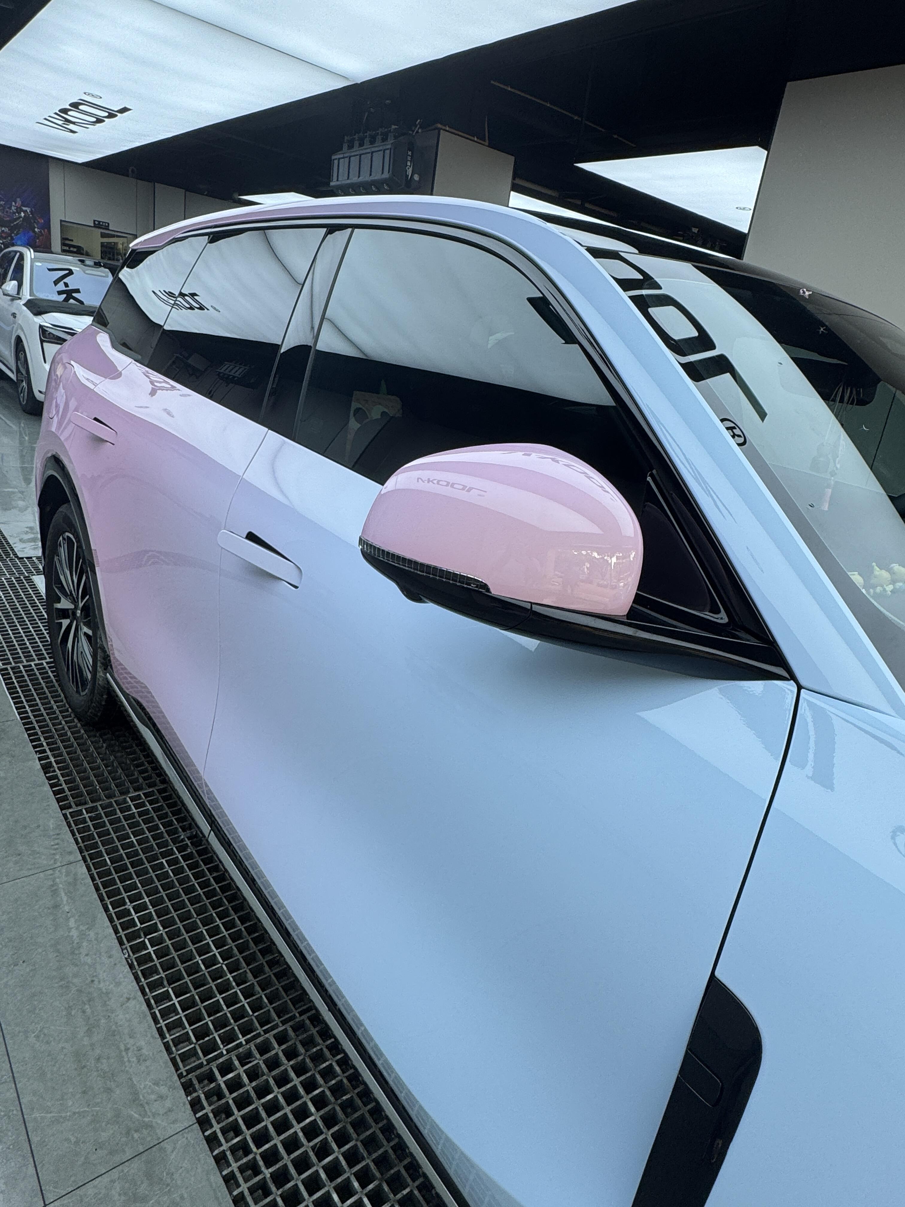 启源蓝粉渐变定制改色膜